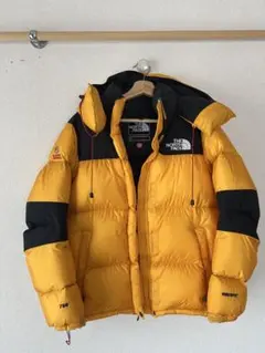 ノースフェイス ダウンジャケット レディース 2XL イエロー(メンズサイズL)