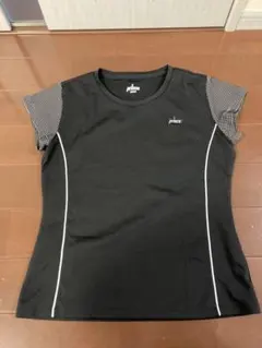 Prince 半袖テニスウェア ブラック　レディース　L