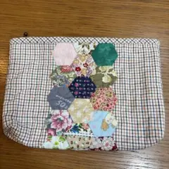 ハンドメイド パッチワーク ポーチ