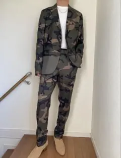 VALENTINO セットアップ カモフラージュ カーキのサムネイル