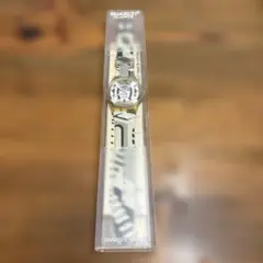 Swatch クォーツ時計 ホワイト/シルバー