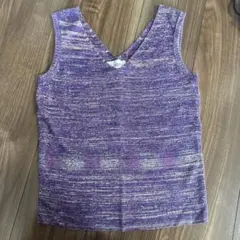 AZUL BY MOUSSY パープル Vネック タンクトップ Mのサムネイル