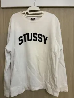 STUSSY ホワイト スウェット Lサイズ
