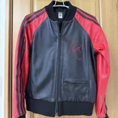 赤 レザージャケット