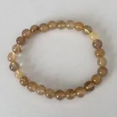 ◎天然石☆ゴールドルチル(金針ルチル)『7〜7.3mm(27玉)』ブレスレット