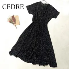 フラワープリント カシュクールワンピース 半袖 ギャザー シアーシャツ花柄 夏服のサムネイル