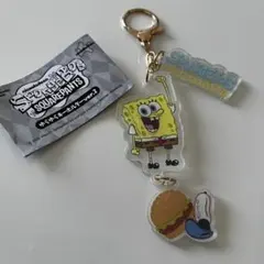 新品　スポンジボブ　ゆらゆらキーホルダー　スクエアパンツ　ガチャ　3連チャーム