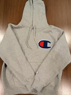 Champion グレー フード付きパーカー