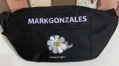 マークゴンザレス フラワーロゴ刺繍 ウエストバッグ 2H9-62226