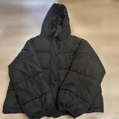 黒 フード付き ダウンジャケット Mサイズ