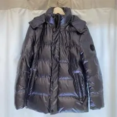 グレー フード付きダウンジャケット ROBERT CAVANI