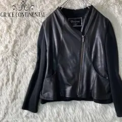 美品 ダイアグラム グレースコンチネンタル ライダースジャケット 36 Sのサムネイル