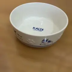 희귀 미사용 카디 칼디 강아지 도자기 사료 그릇 12.5cm