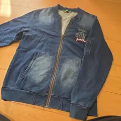 デニムブルー ジップアップジャケット