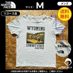【THE NORTH FACE】（M）リユース品：Tシャツ WYOMING