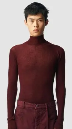 ANN DEMEULEMEESTER 2023AW ハイネックニット XSのサムネイル