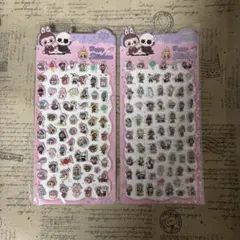 1日２回発送 匿名配送 2枚セットLABUBU 3D 立体 ぷくぷく シール