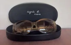 agnès b. キャットアイサングラス クリアベージュのサムネイル