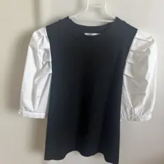 ⭐︎INGNI リブ編み パフスリーブ Tシャツ 半袖⭐︎