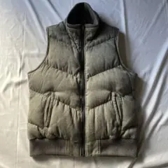 00s GAP ギャップ ダウンベスト グレー グランジ Y2K 平成 古着