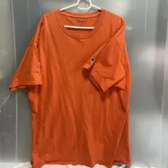 Champion XL オレンジ Tシャツ