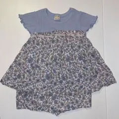 petit main 花柄チュニックとショートパンツ　セットアップ