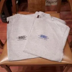 USA製　WESCO DEHEN ロゴTシャツ　グレー　青ロゴ　サイズ Lのサムネイル