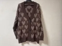 Wcloset ダブルクローゼット ニット カーディガン ハートいっぱいのサムネイル