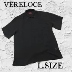 w90【VERELOCE】 半袖シャツ ブラック Lサイズ