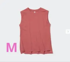 UNIQLO エアリズムコットンクルーネックT ノースリーブ Mサイズ