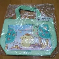 ポムポムプリン　保冷バッグ　グリーン　トート　当たりくじ