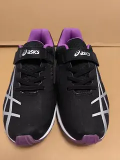 試し履きのみ 21.0 アシックス asics スニーカー 黒/紫