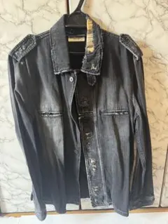 サンローラン DISTRESSED DENIM MILITARY SHIRTのサムネイル