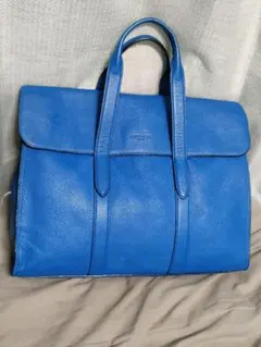 COACH レザー 2way ビジネスバッグ ブルー