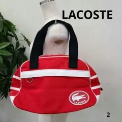 LACOSTE ラコステ ショルダーバッグ レッド　スポーツバックのサムネイル