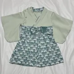 mocmof 袴 ロンパース 70cm ライトグリーン