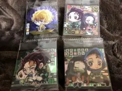 鬼滅の刃 ウエハース シール 我妻善逸 竈門炭治郎 竈門禰豆子 四点セット