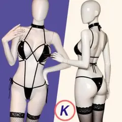 セクシー　コスプレ　エナメル　ハーネス　SM 露出　過激　ボンテージ　紐パン　Kのサムネイル