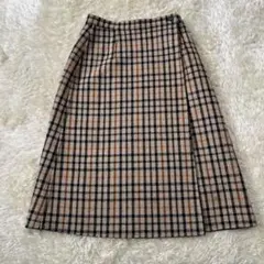 DAKS ダックス　ひざ丈スカート チェック 63-90