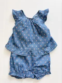 GAP baby ロンパース 6-12m（70cm） ノースリーブ　デニム
