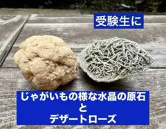 デザートローズと水晶原石