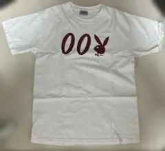 美品 プレイボーイ ロゴ Tシャツ バーガンディ 銀タグXXL表記 L相当