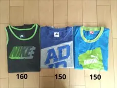 Nike Adidas Puma ノースリーブタンクトップ 3点セット