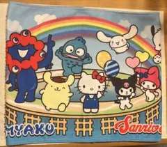 サンリオコラボ　ミャクミャク　フェイスタオル
