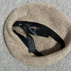 ZARA ベレー帽　ベージュ　サイズM