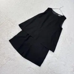 earth アース✨オールインワン【Ｍ】ノースリーブ　ショートパンツ　ブラック