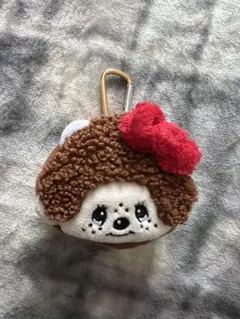 モンチッチ×キティ フェイスミニポーチ カラビナ付き