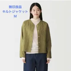 無印良品 カポック混二重ガーゼキルトジャケット Mサイズのサムネイル