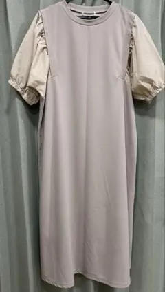 授乳口付きマタニティワンピース　授乳服