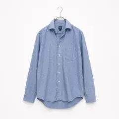 【極美品】OLD GAP　リネン　シャンブレー　長袖シャツ　M　ブルー　羽織りのサムネイル